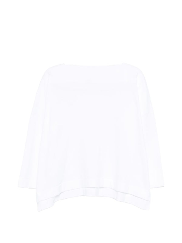 Cotton Boat-Neck Sweater