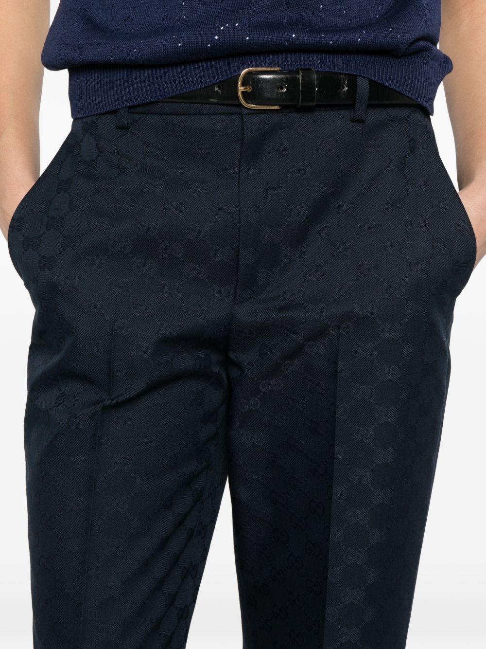 Gucci Trousers - Blu e verdi | 5745e0259f48576333ff364dde849fe838ec873c