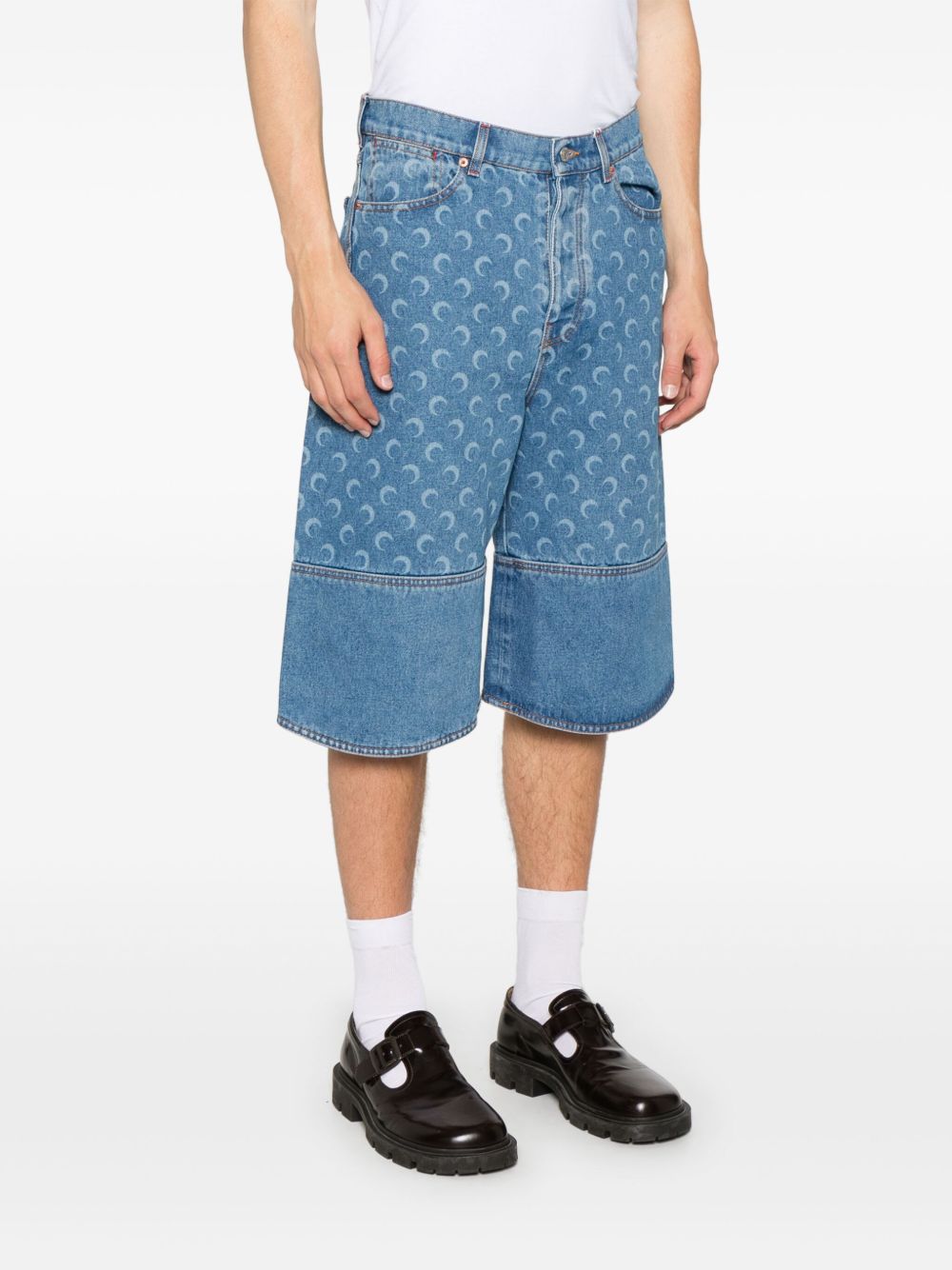 Marine Serre Shorts - BLUE | 0ba8db17fed8c19722527c6c86621ddfe53a7c9b
