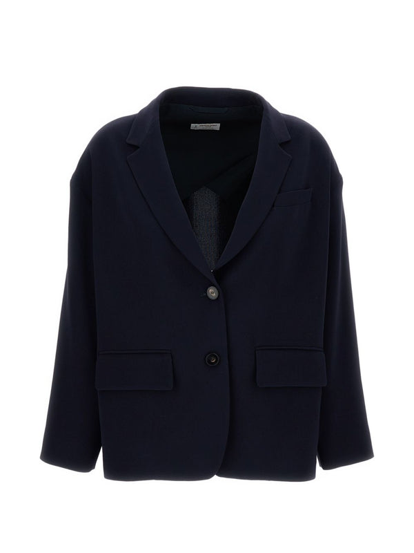 Single-Breasted Blazer Jacket