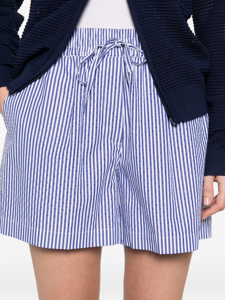 Parosh Shorts - Blue and green | 3e385167c035949779a2c21bc8d728b72817d593