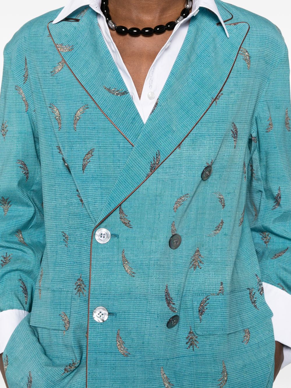 Pierre Louis Mascia Jackets - Blu e verdi | 8b413869ae4f42c503a09e27ce1180a761ae4418