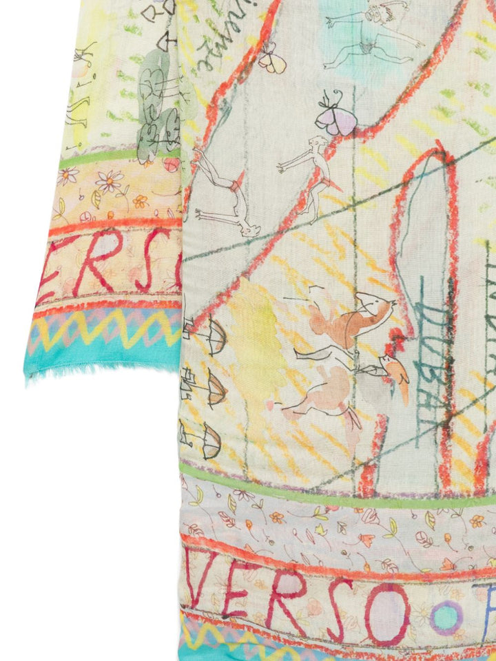 Faliero Sarti Scarfs - Blu e verdi | 3747232b44765419de0f895969392cce5ff6f7d3