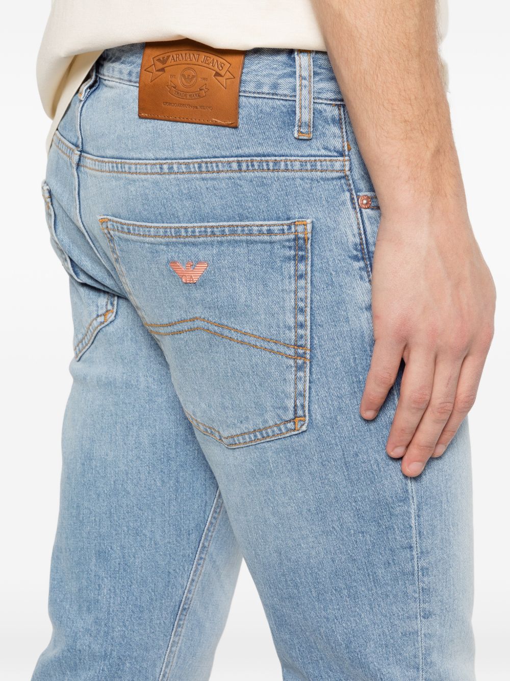 Emporio Armani Capsule Jeans - Blue and green | b35a9f167d1e65f00c4ec61f32b01e60542f03ee