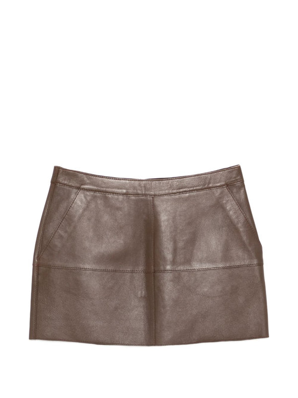Leather Mini Skirt