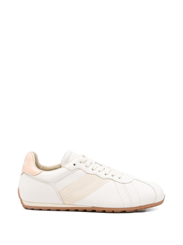 Flat Leather Sneakers