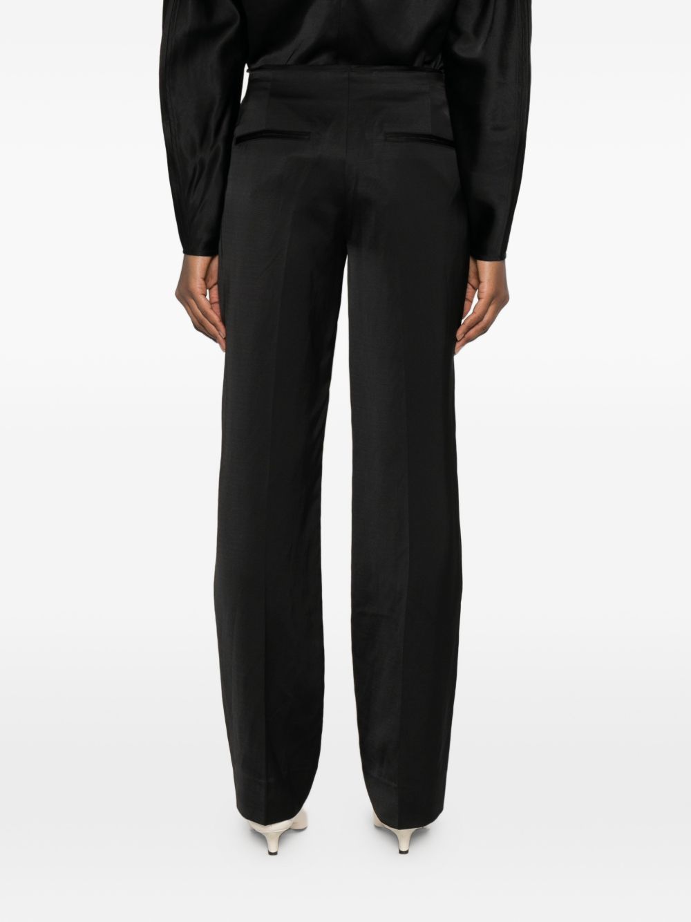 Toteme Main Trousers - Blacks and greys | eeb54acc4128f0ae745cc255575c8606cdf9d7ab