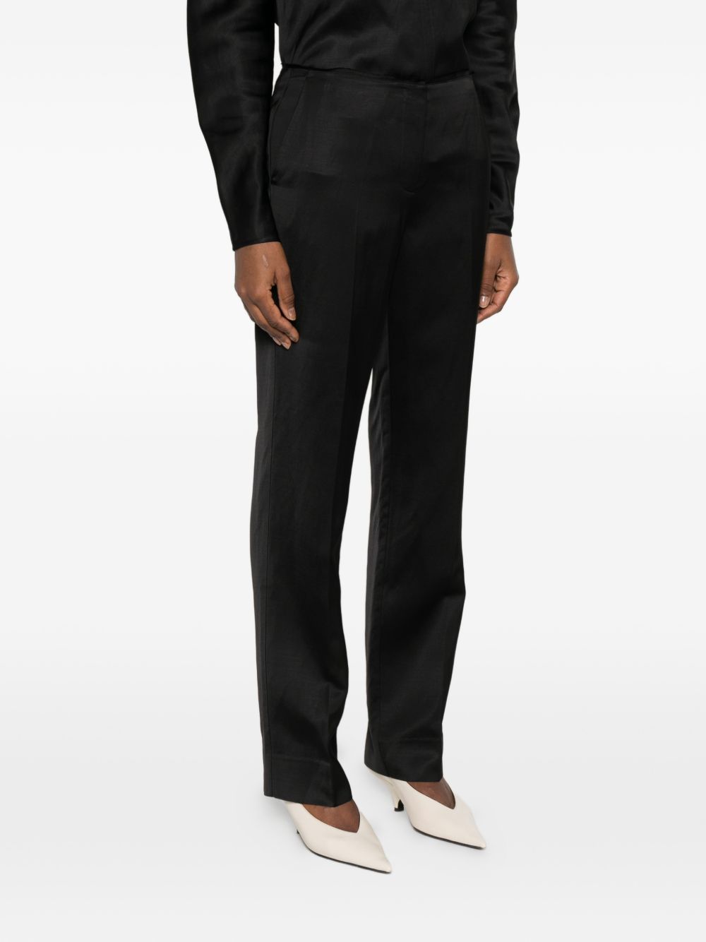 Toteme Main Trousers - Blacks and greys | 8fc7ccf002386a614d64b2bb99fb8a3f0f39ca8b