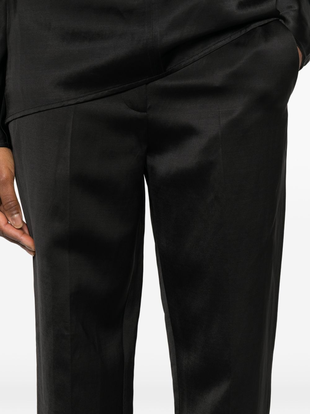 Toteme Main Trousers - Blacks and greys | 494ae811f4f7c7bc753bf539824b43c8f265a313