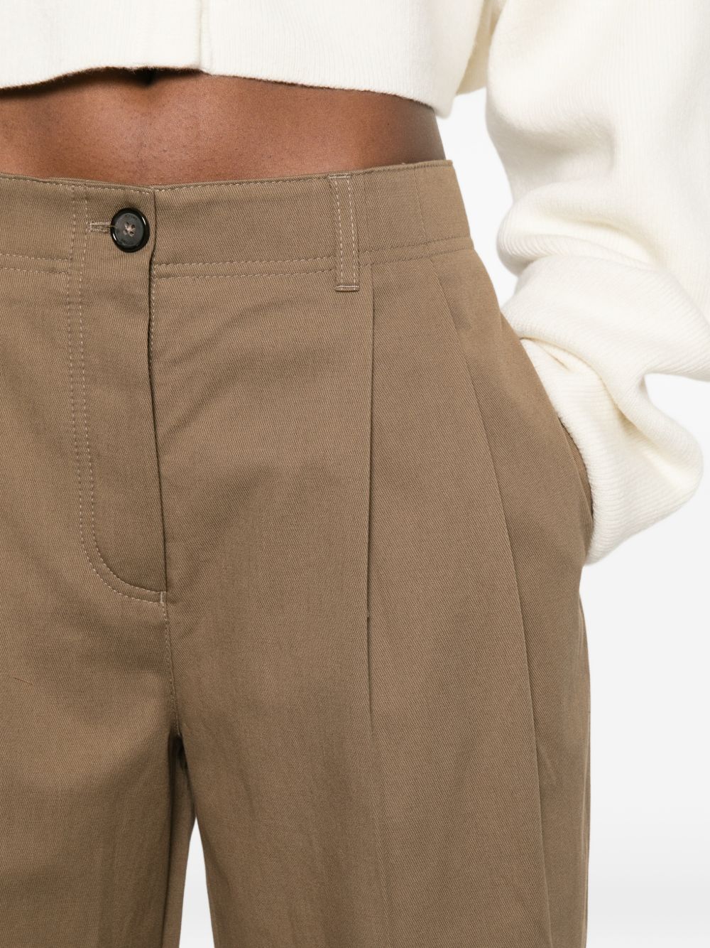 Toteme Main Trousers - MARRONE | ba5585f559fe842c1c4269ad583a54c538700e51