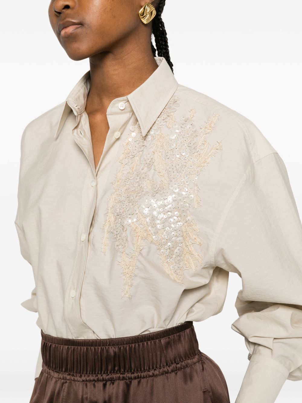 Brunello Cucinelli Shirts - Light and natural | 95127eded7c25f4153a3e6c97a65708de6491618