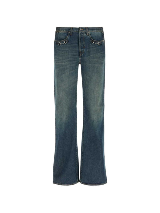 Flared Leg Denim Jeans