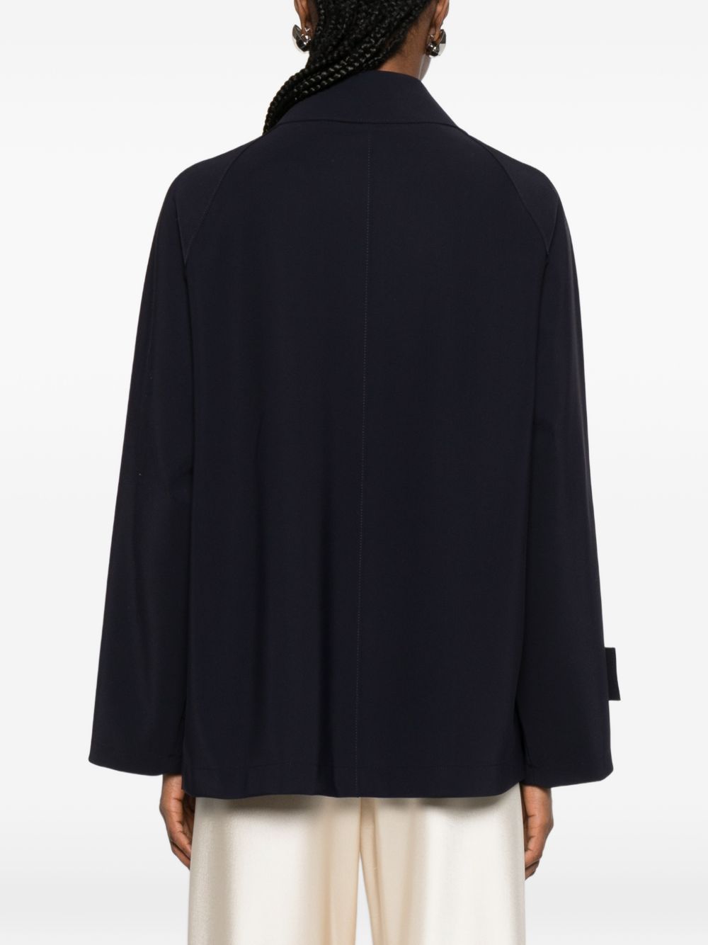 Harris Wharf London Coats - Blue and green | 9b9cd20fe591469fd43670c3b4e77630ba4b3e48