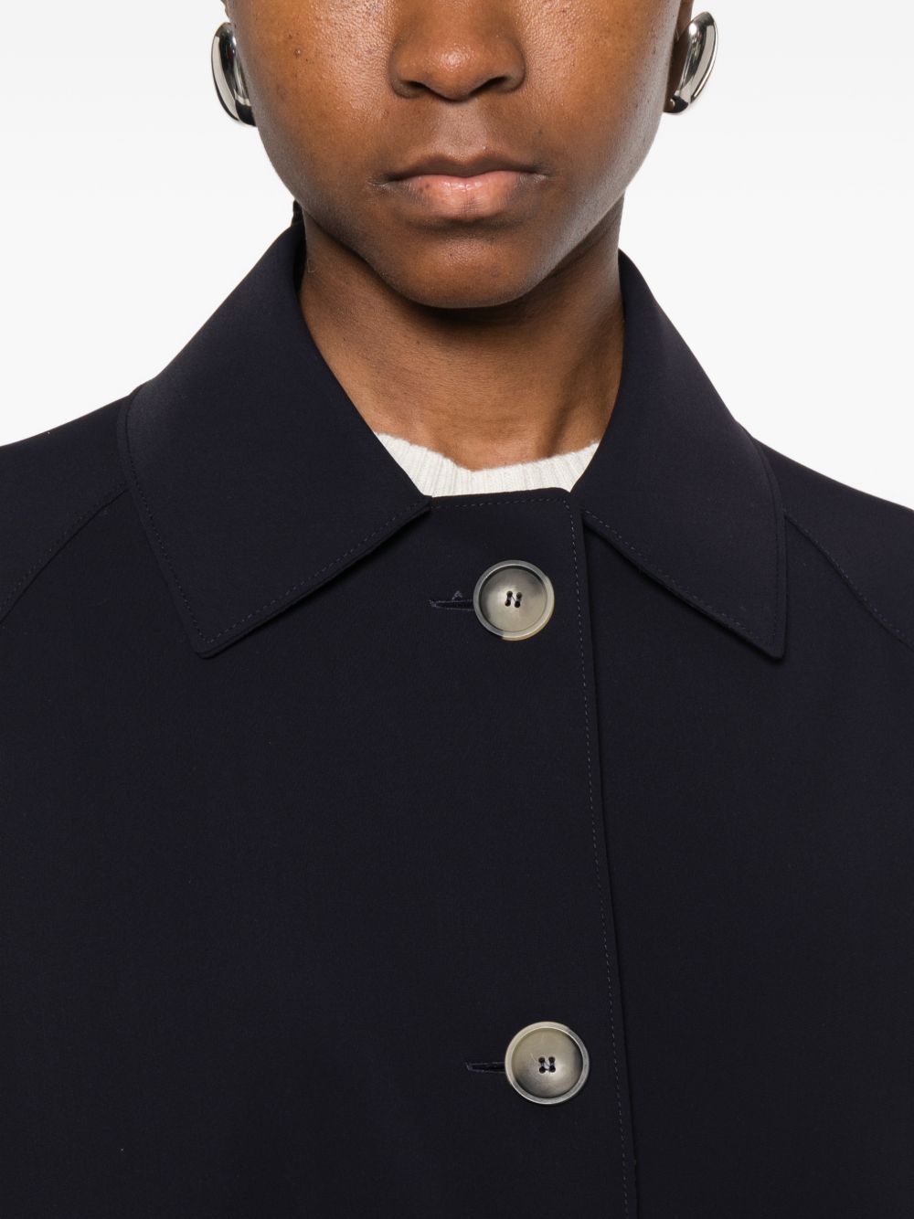 Harris Wharf London Coats - Blue and green | 092cddf5d4524437d1ab8eb93b7a29ed0827afe2