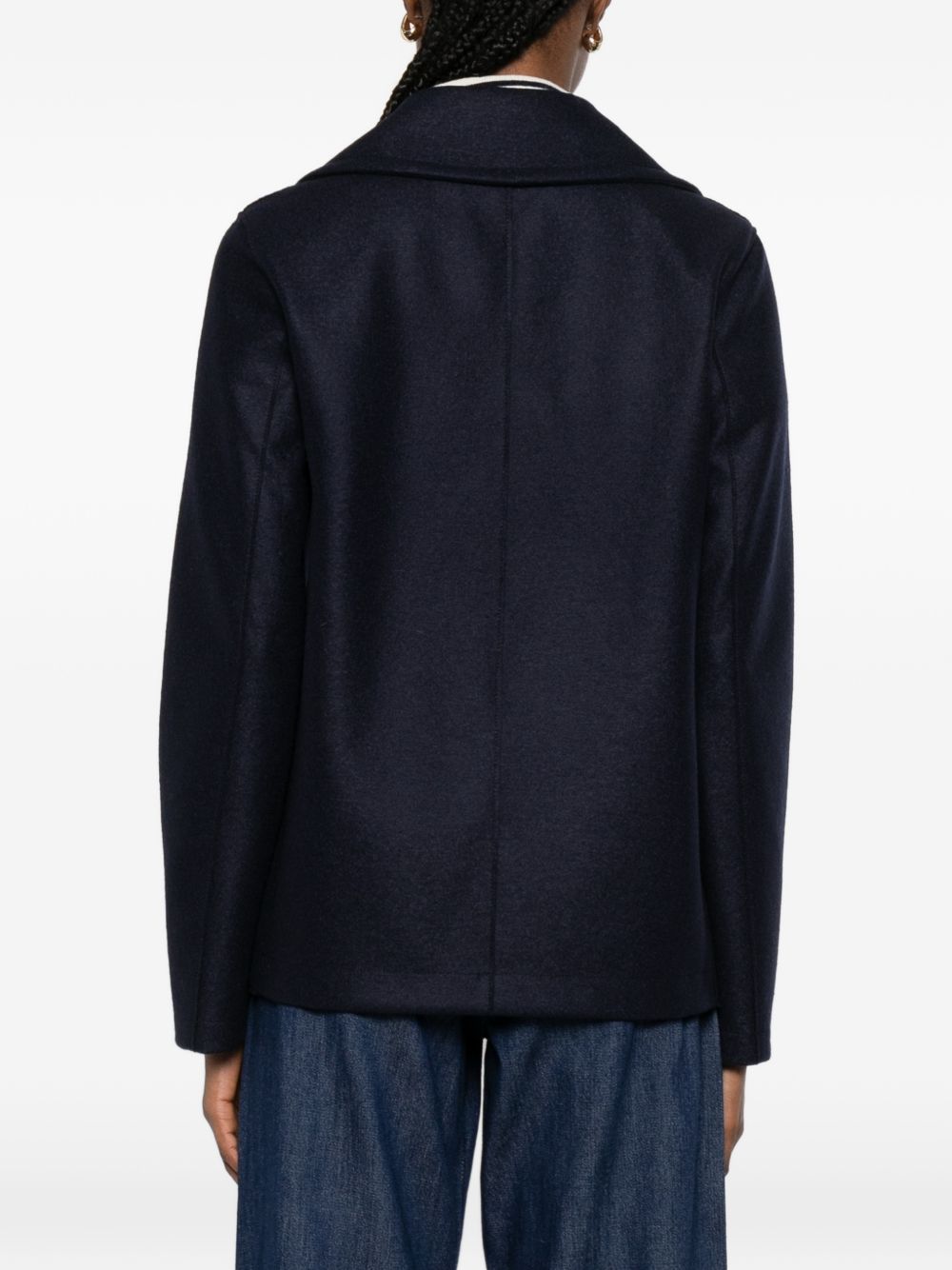 Harris Wharf London Coats - Blue and green | a6d8826b8e15fea92226d93d7393cf8589b6d91a