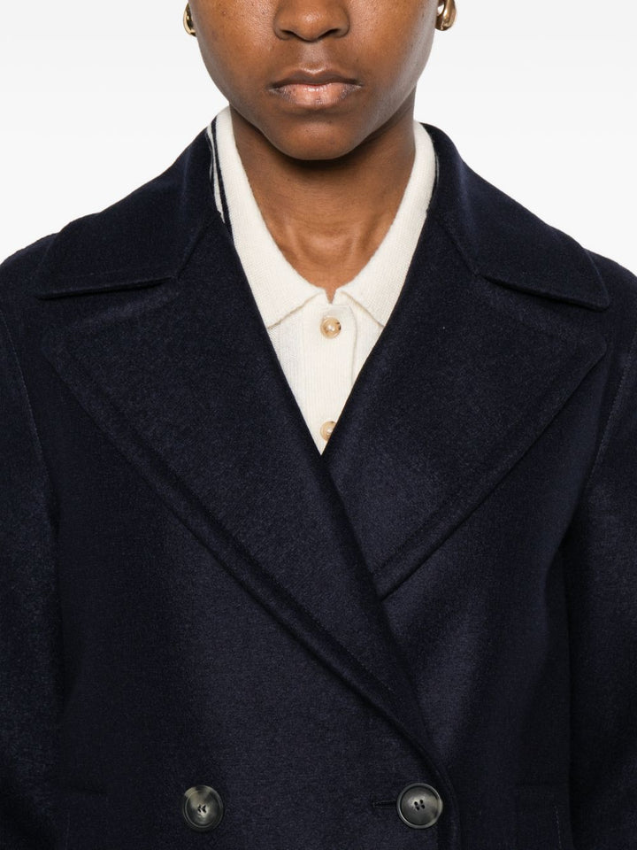 Harris Wharf London Coats - Blue and green | ef31df761fc236e3573a2f5cb48a9314d0b16f4e