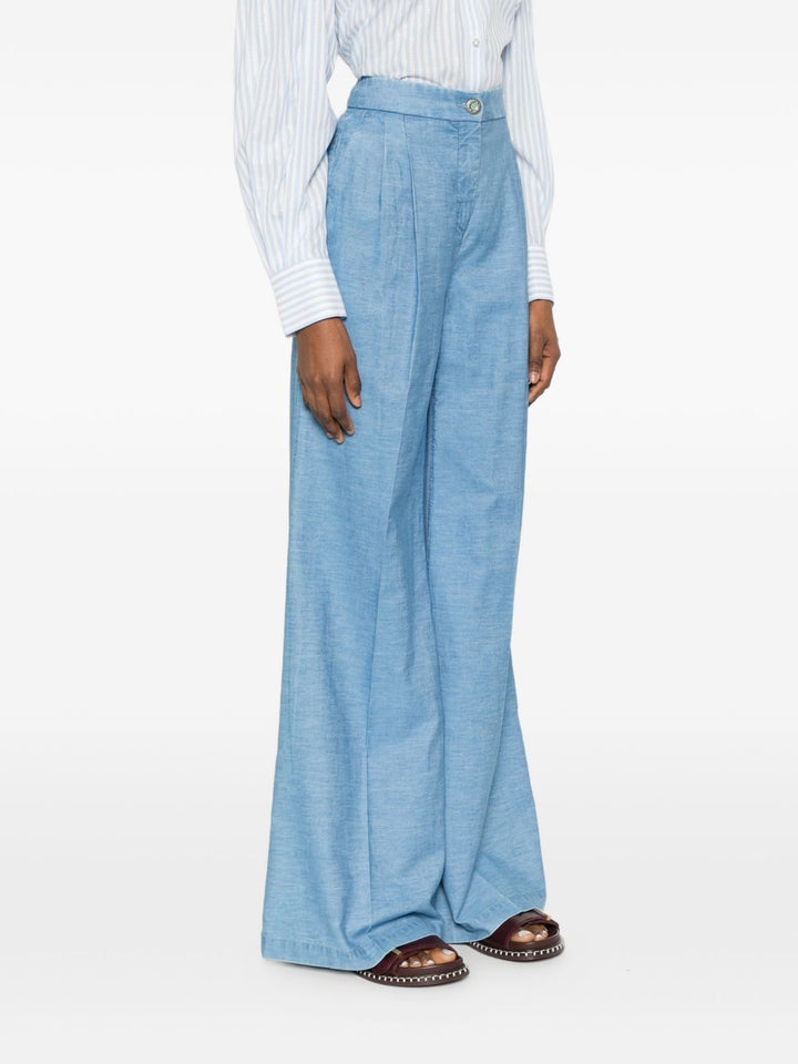 Via Masini 80 Trousers - Blu e verdi | 9f145b6a59840b404401e2ae7ae708733d629197