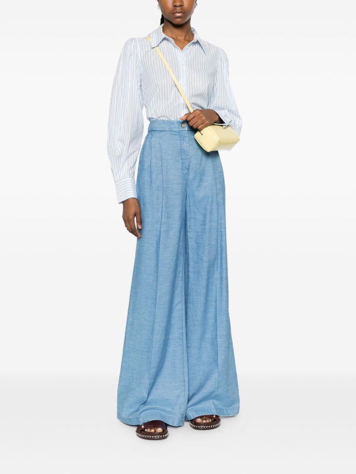 Via Masini 80 Trousers - Blu e verdi | f75a84a5940285f2d2ebfbb3a06f1b3382b459c0