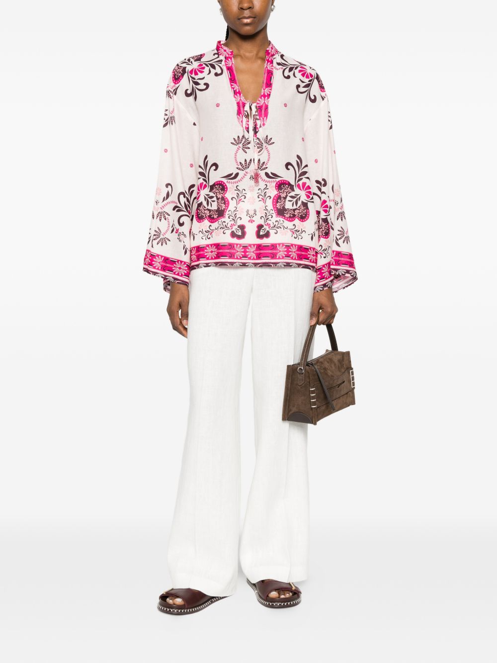 Via Masini 80 Trousers - Light and natural | b258b8fe28a9054a4769620b0563faa4032a931f