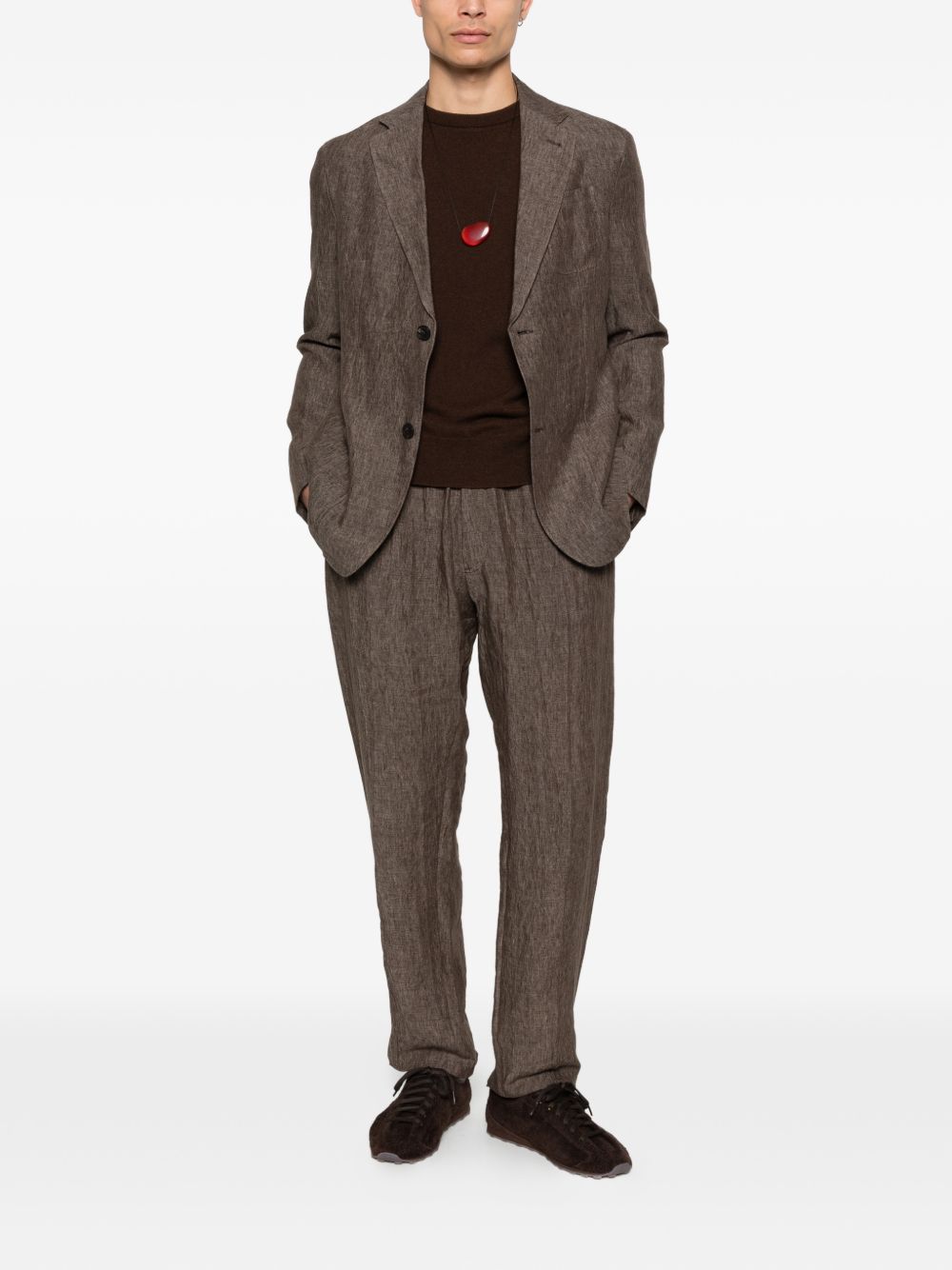 Emporio Armani Trousers - Brown | a2f5ad19b71915d98f3731bf9f223b62274bfae0