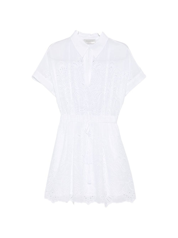 Embroidered Cotton Shirtdress