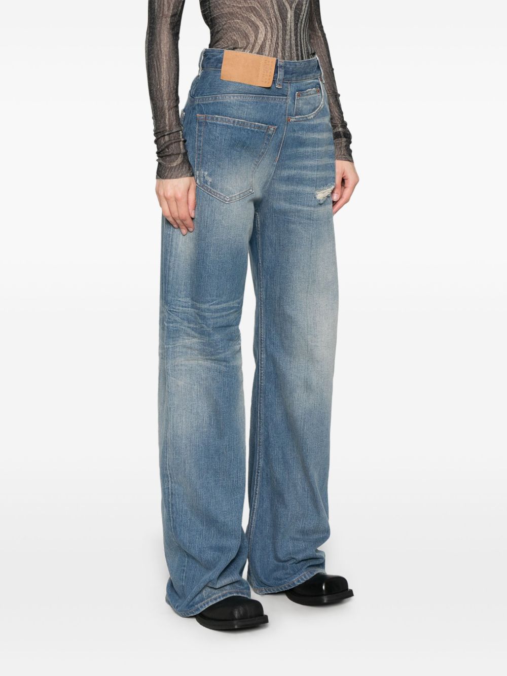 Mm6 Maison Margiela Jeans - Blue and green | f57371a77236118853928b2d7e1752b58108a3ac