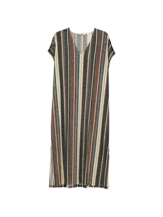 Zoe Striped Kaftan Dress