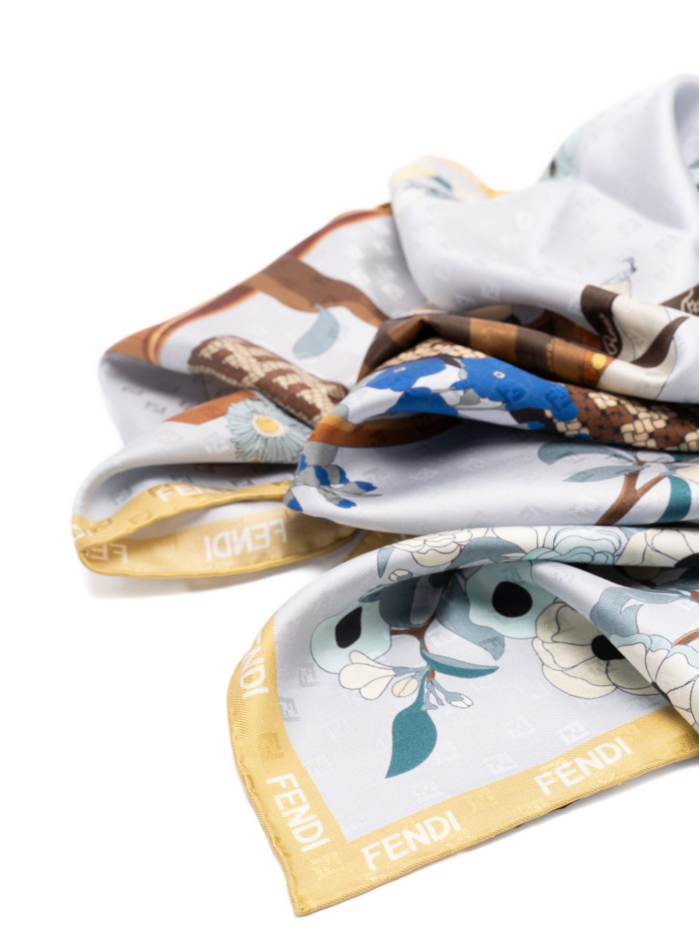 Fendi Scarfs - Blue and green | 97bb4c6cdb73829ea6282744da3633ade97ab0da