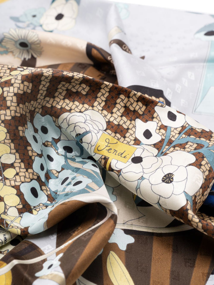 Fendi Scarfs - Blue and green | ab1928f390530249aa825367249620920a02c286