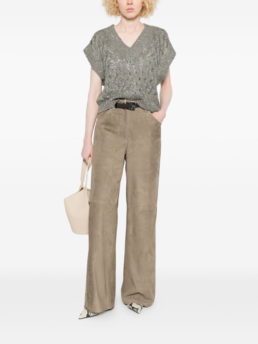 Brunello Cucinelli Trousers - Brown | 2fde647c07ede4bea32a204bcbce93f4069d2f39