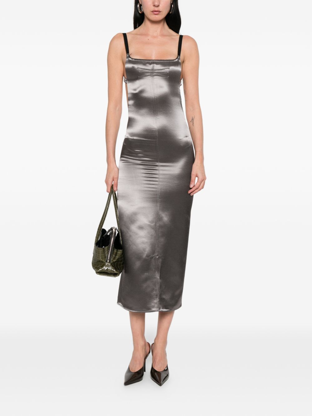 The Attico Fashion Dresses - Blacks and greys | d0ce4f1cd98e6198ac92f43738993c5f62383ff3