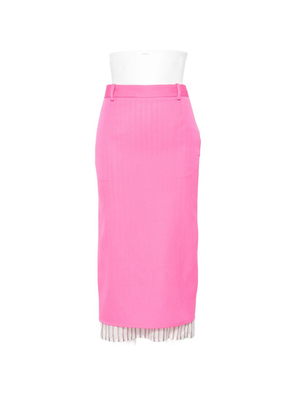 Wool Midi Skirt