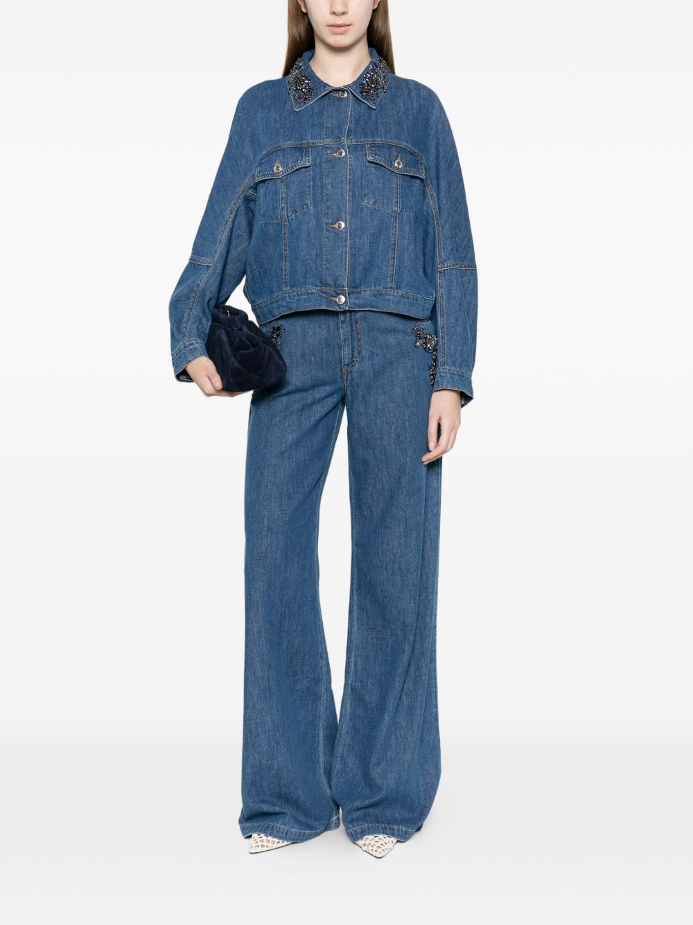 Ermanno Firenze Coats - Blue and green | 08b0c20ac921732338a193a82997088e3a95fb34