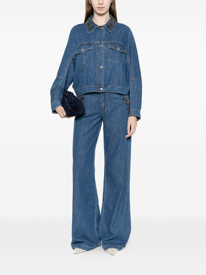 Ermanno Firenze Jeans - Blue and green | 6193ec008086320088feb5e42504e6cc1e084110