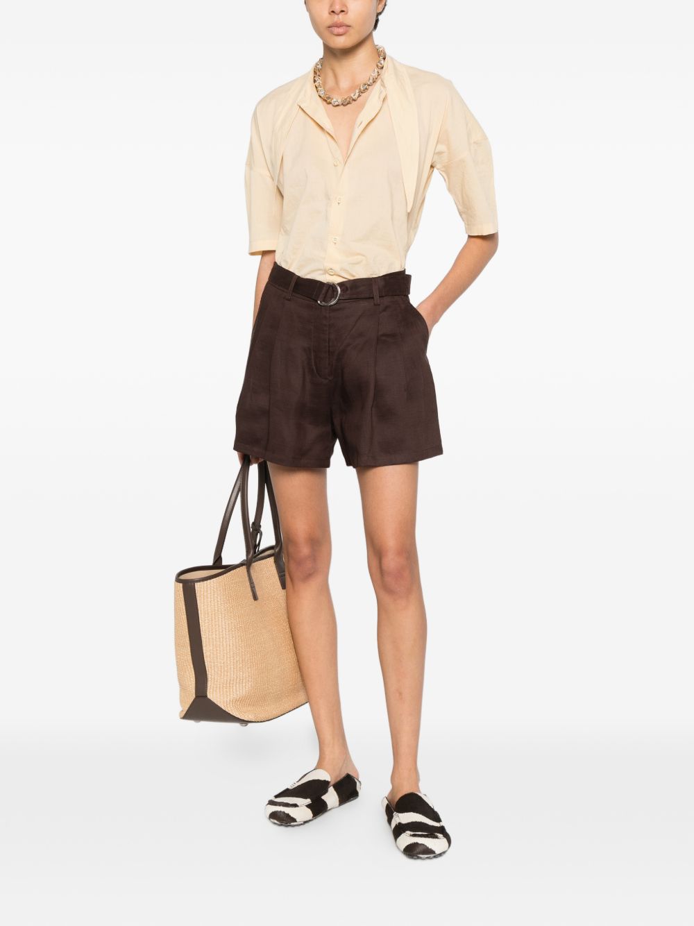 Ermanno Firenze Shorts - Brown | eda67e0059ace809b27a52e22fd6f4aae38b55ab