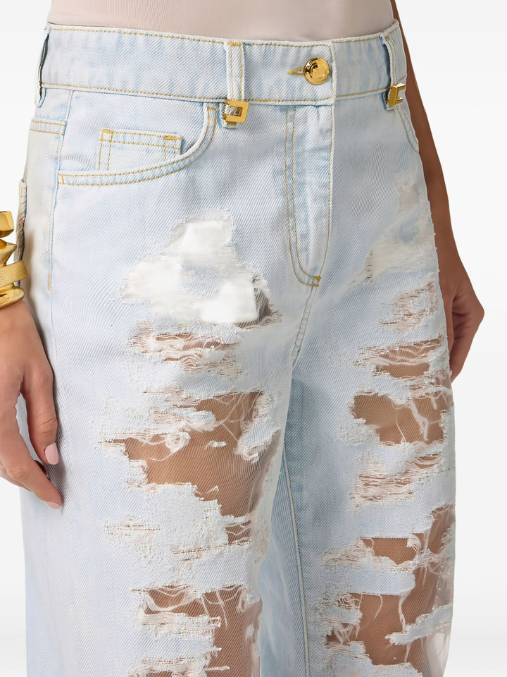 Elisabetta Franchi Jeans - Blue and green | a435c6d458aac03dbebc23fcffce1cf8e8556b58