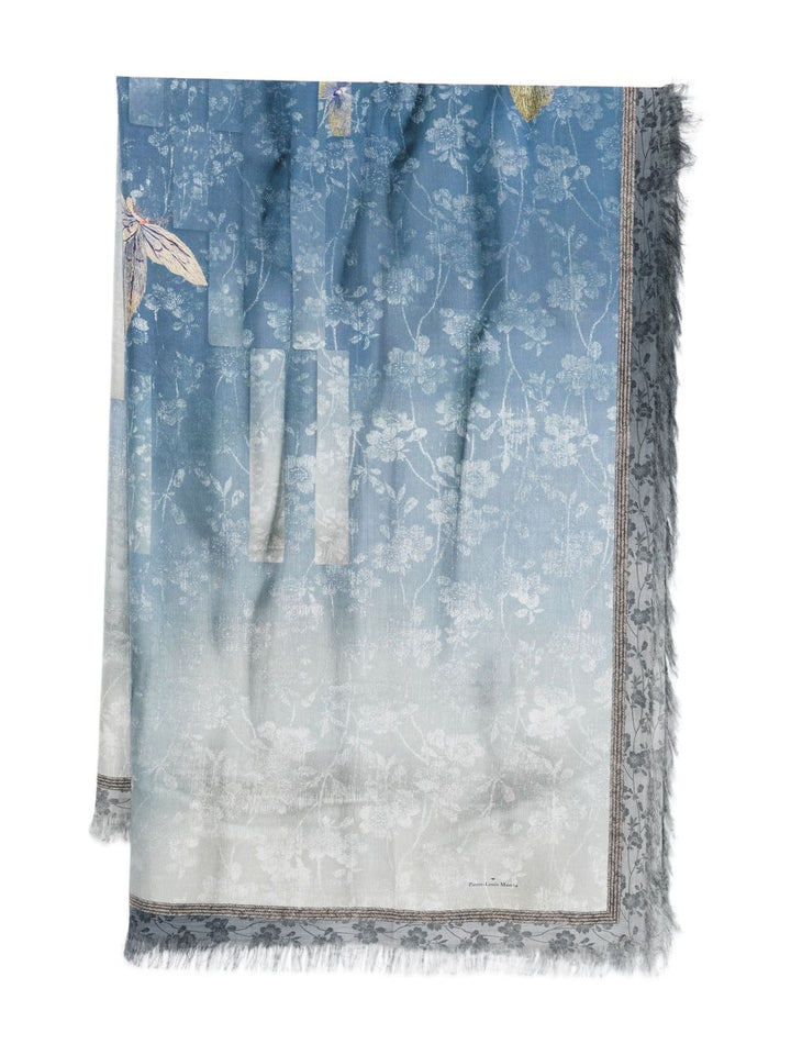Pierre Louis Mascia Scarfs - Blue and green | 1a0bc4d5ddbc1eb4a38155de6a8a0c04d49fbba6