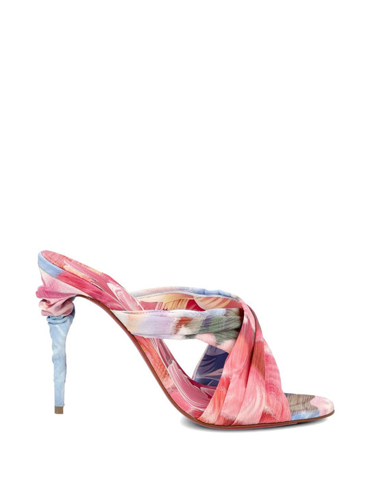 Affabula Peony Print Mules