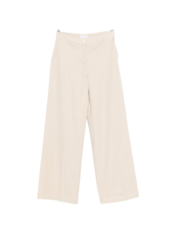 Cotton Wide-Leg Trousers