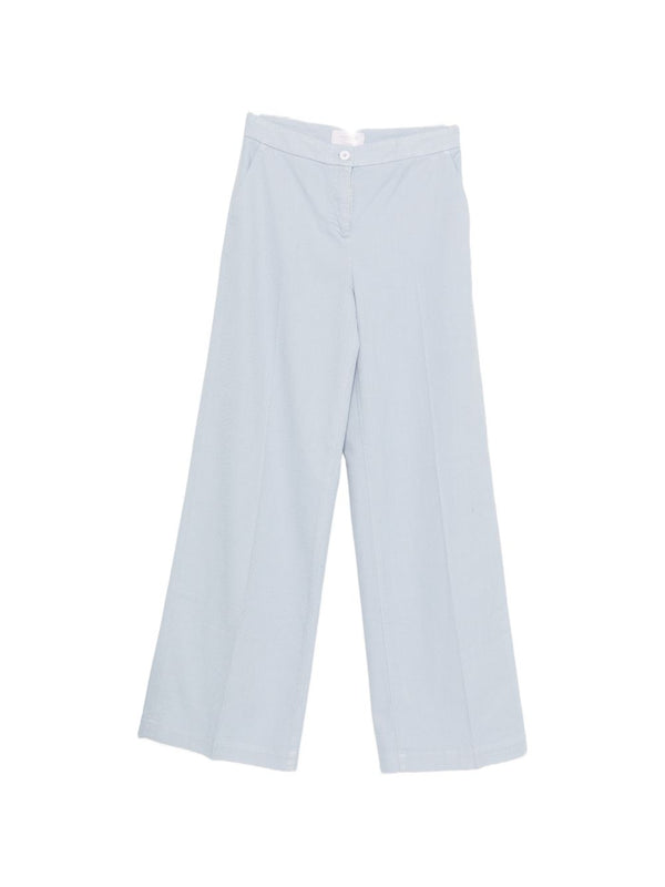Cotton Wide-Leg Trousers