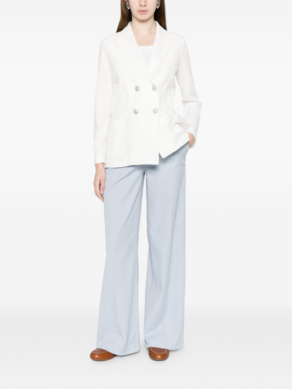 Via Masini 80 Trousers - Blue and green | 479f5026b32867ce410195bf130f279d9da376ab