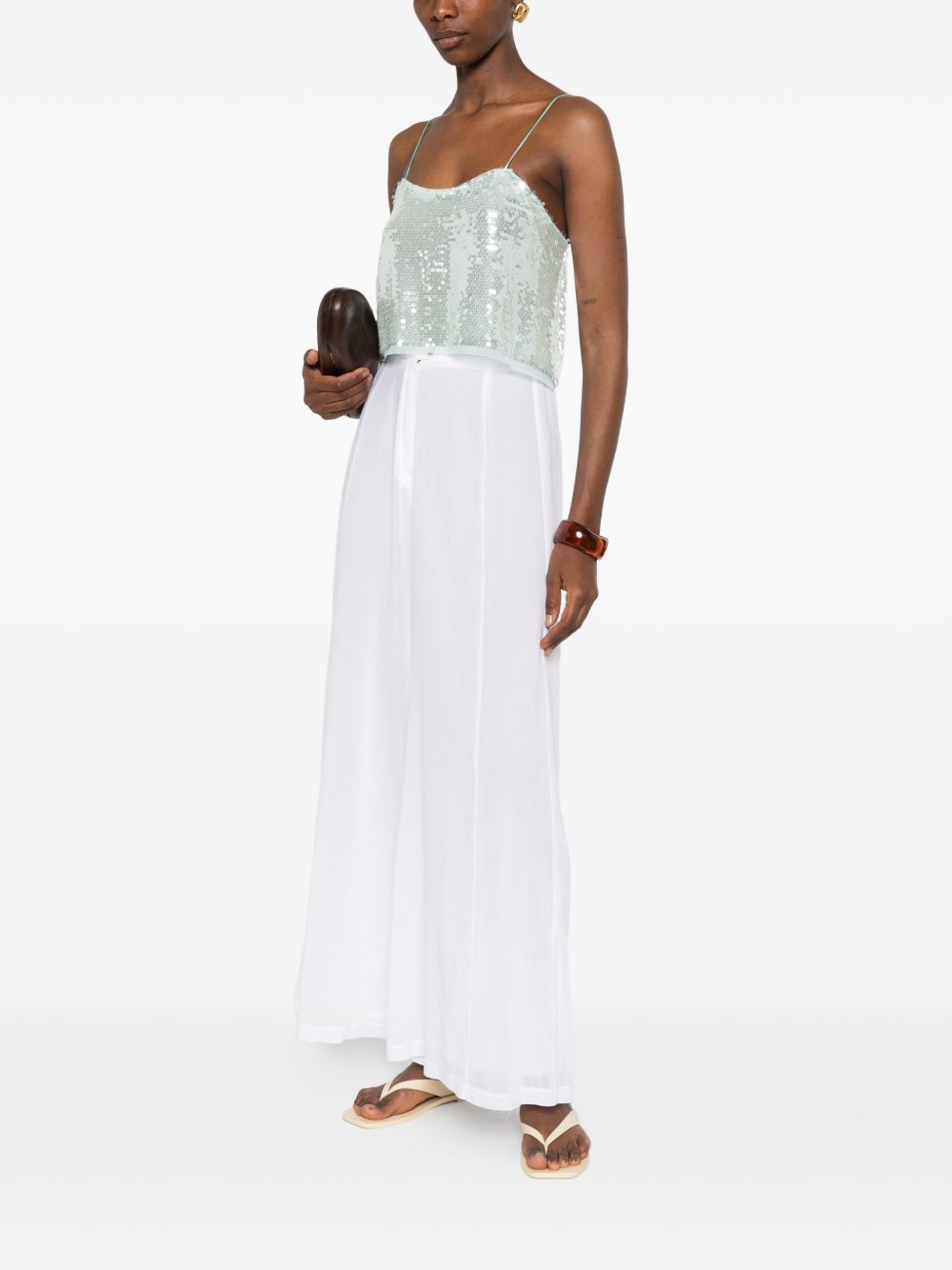 Forte Forte Top - Blue and green | 10caf390e4e188efe6af84ff36ff2383069f39a8