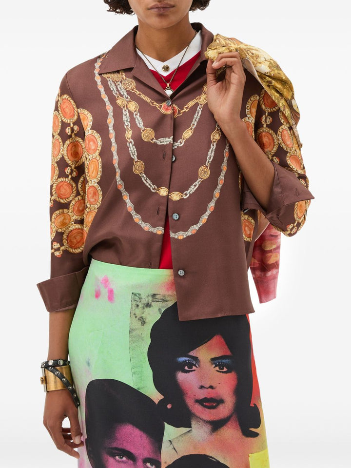 Versace Shirts - Brown | 94c7f1f9663bb707f62901662713d82b142e795c