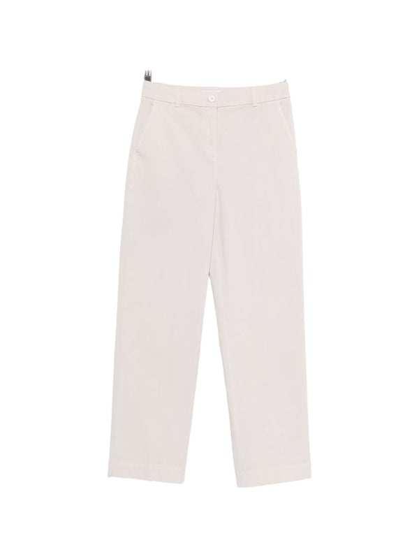 Cotton Straight-Leg Trousers