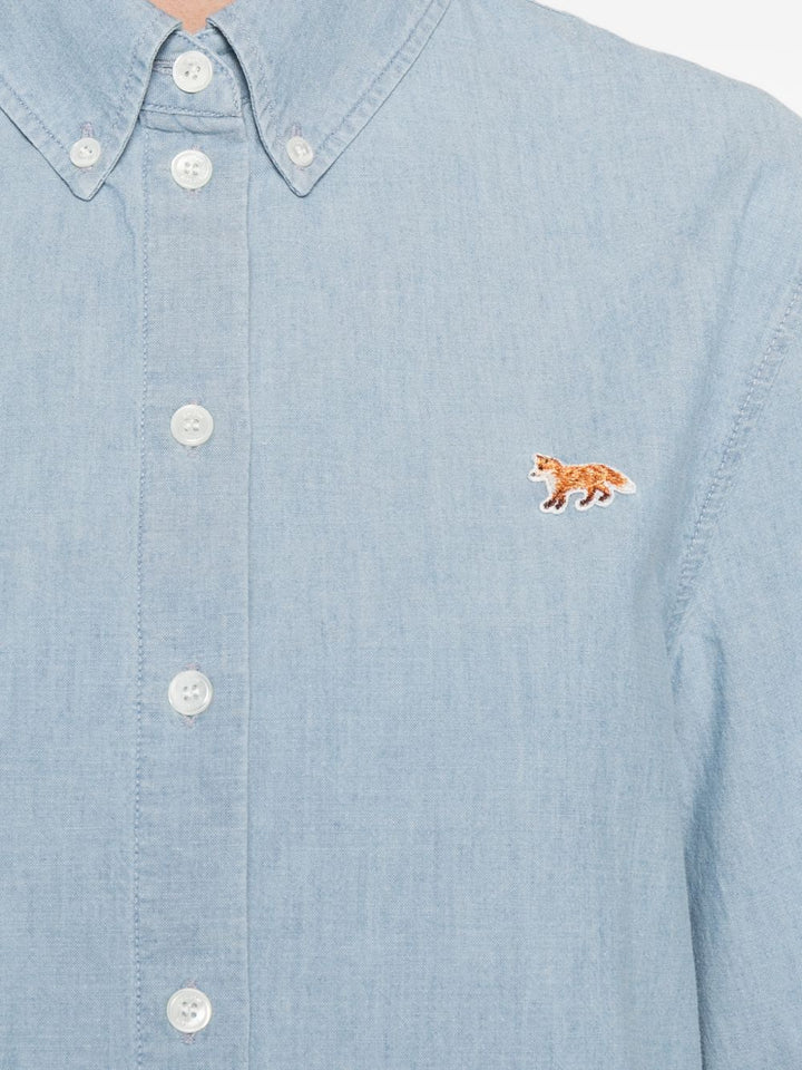 Maison Kitsune' Shirts - Blue and green | e5ebbe7c4b8f6d1181fadc7ad306b7af45fc3e66