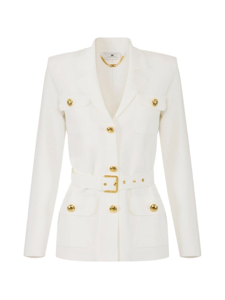 Elisabetta Franchi Jackets - Light and natural | 3e4fe608bebb832acce48ea33319b9c7f4058b1c