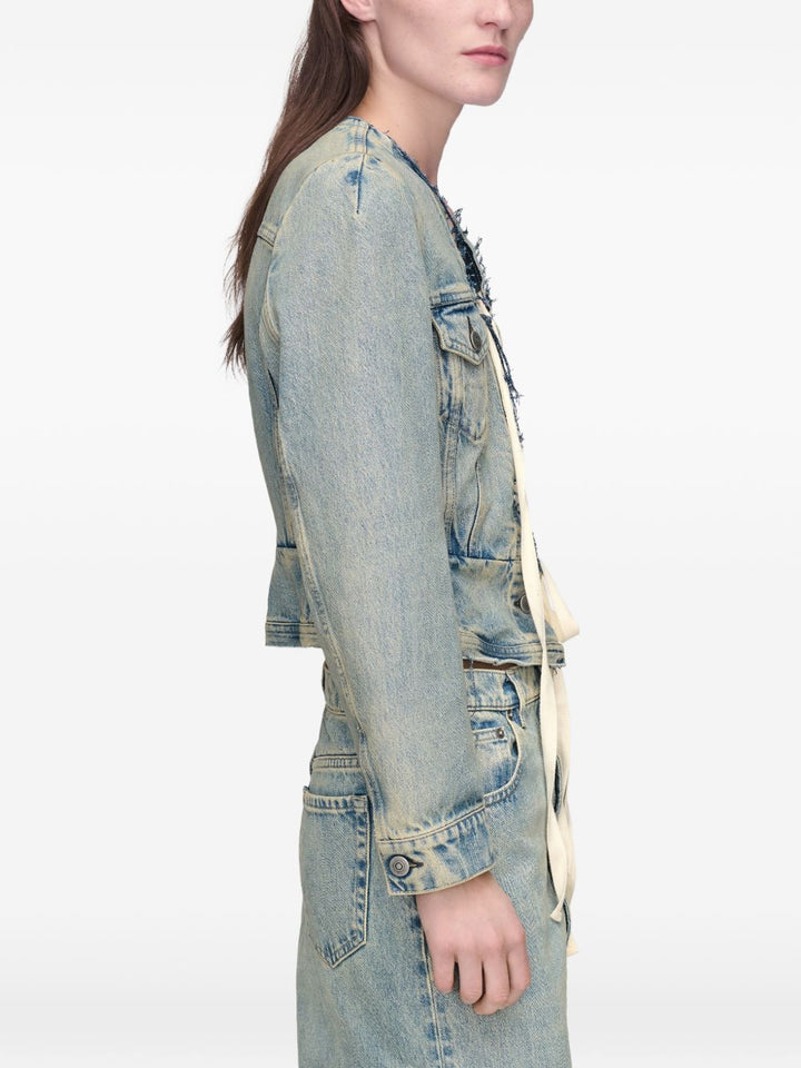 Maison Margiela Coats - Blue and green | 8707fdecf436de58b02bc0c4c3eaee64e206e925