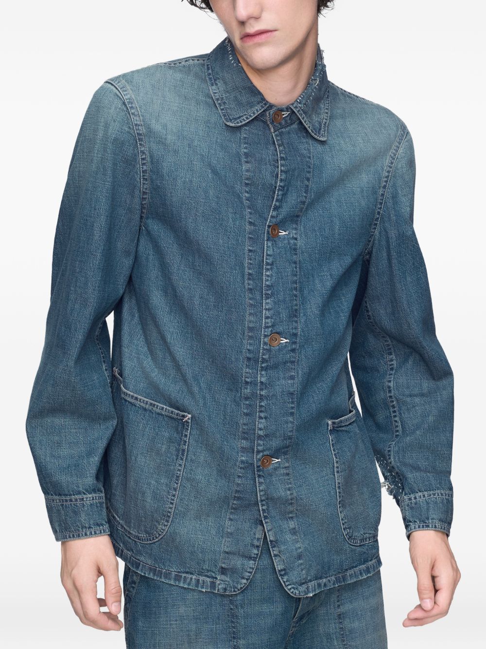 Maison Margiela Coats - Blue and green | fe761ff939a31c36571538106fe2891c92eb8f73