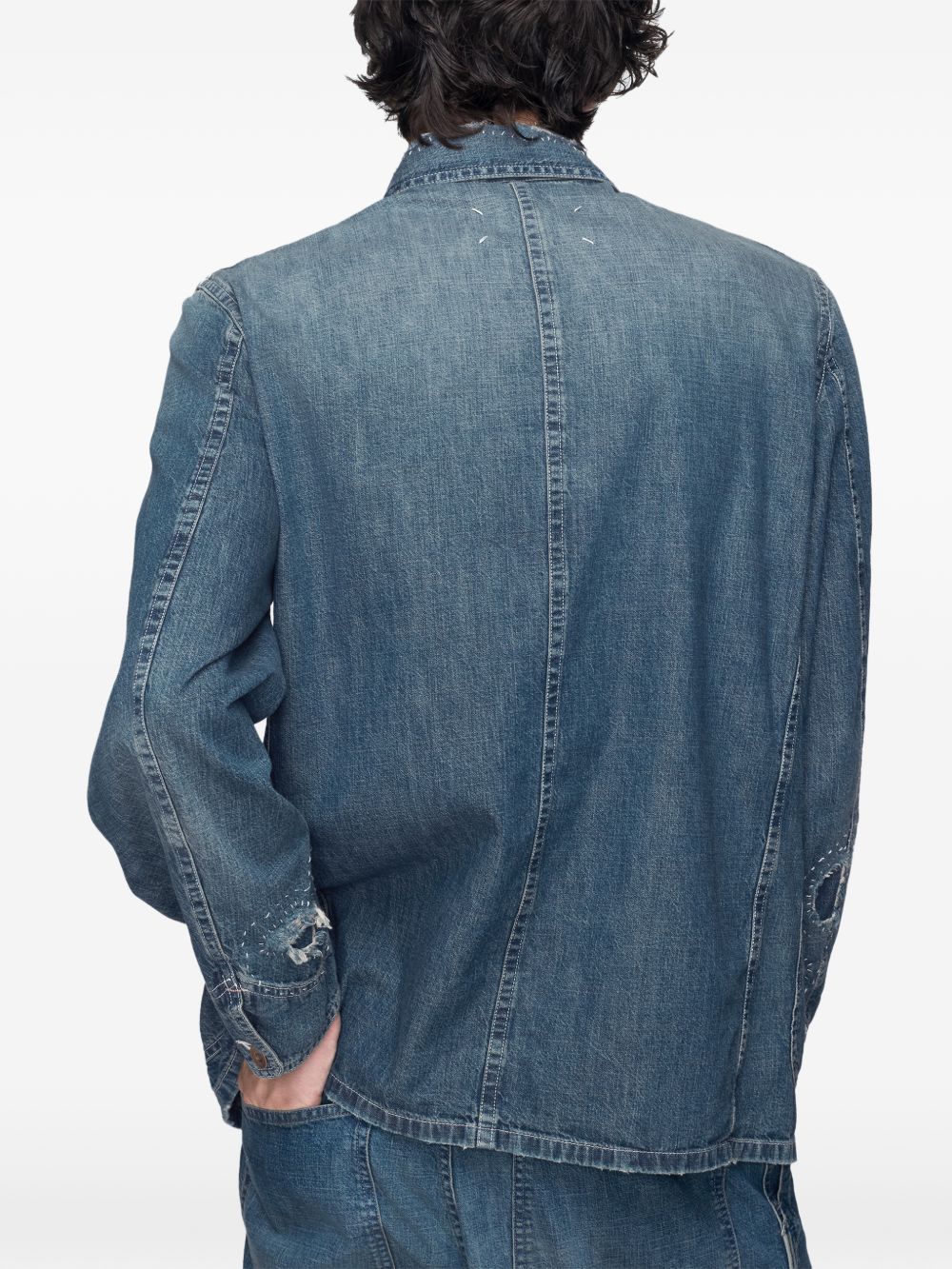 Maison Margiela Coats - Blue and green | d24e466e322c397f13332e50b04918aca4bf69e6