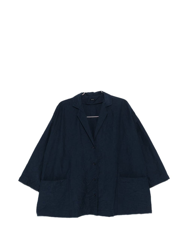 Cotton Blend Blazer Jacket